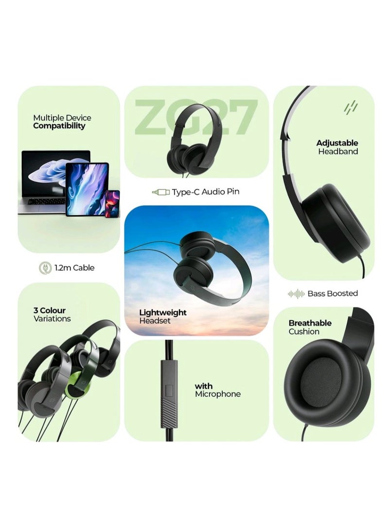 HEATZ ZG27 Type-C Wired Headphone - XTRA SOUND - Image 2