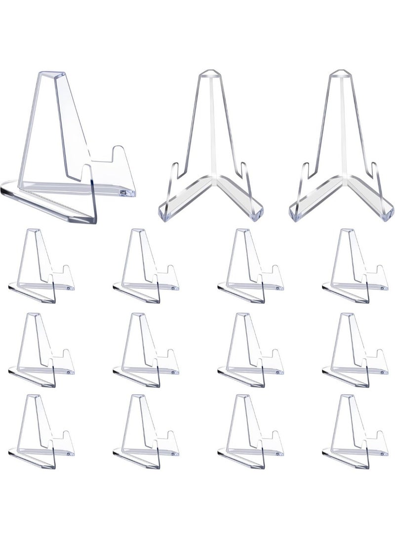 15 حزمة بطاقة عرض الوقوف, عرض بطاقة الاكريليك واضح الوقوف البطاقة الصغيرة, حامل بطاقة الرياضة للعرض, ميداليات التحدي, بطاقة البيسبول, بطاقات التداول, بطاقة عملة مصنفة, 2.13 بوصة طويلة - Image 1