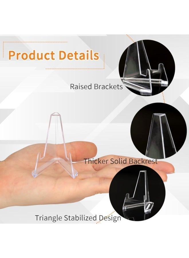 15 حزمة بطاقة عرض الوقوف, عرض بطاقة الاكريليك واضح الوقوف البطاقة الصغيرة, حامل بطاقة الرياضة للعرض, ميداليات التحدي, بطاقة البيسبول, بطاقات التداول, بطاقة عملة مصنفة, 2.13 بوصة طويلة - Image 3