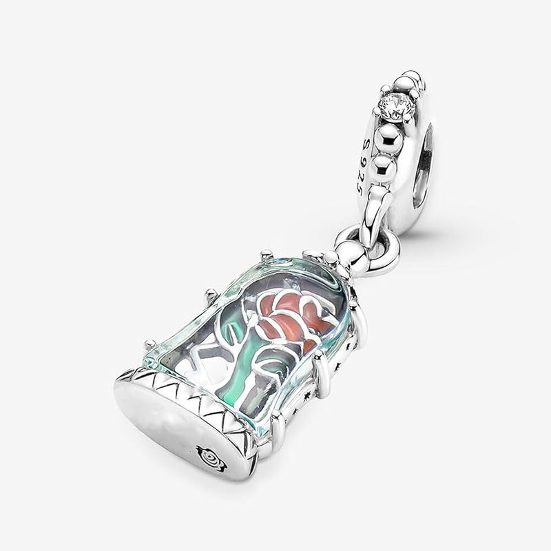 ZURWTCH Rose Gold LinaBell Dangle Charm Fit Women Bracelet Necklace Fashion Gift 925 Sterling Silver DIY Jewelry - Image 4