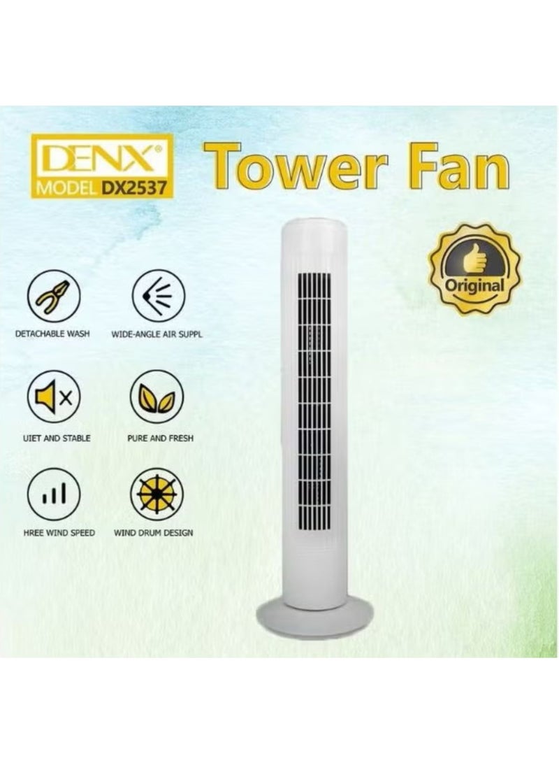 دينكس مروحة برجية DENX، مكيف هواء عمودي ومبرد للمنزل والمكتب مع 3 إعدادات لطاقة الرياح 45 وات، 3 تحكم في السرعة، 3 أوضاع  مؤقت 12 ساعة  DX2537 - Image 4