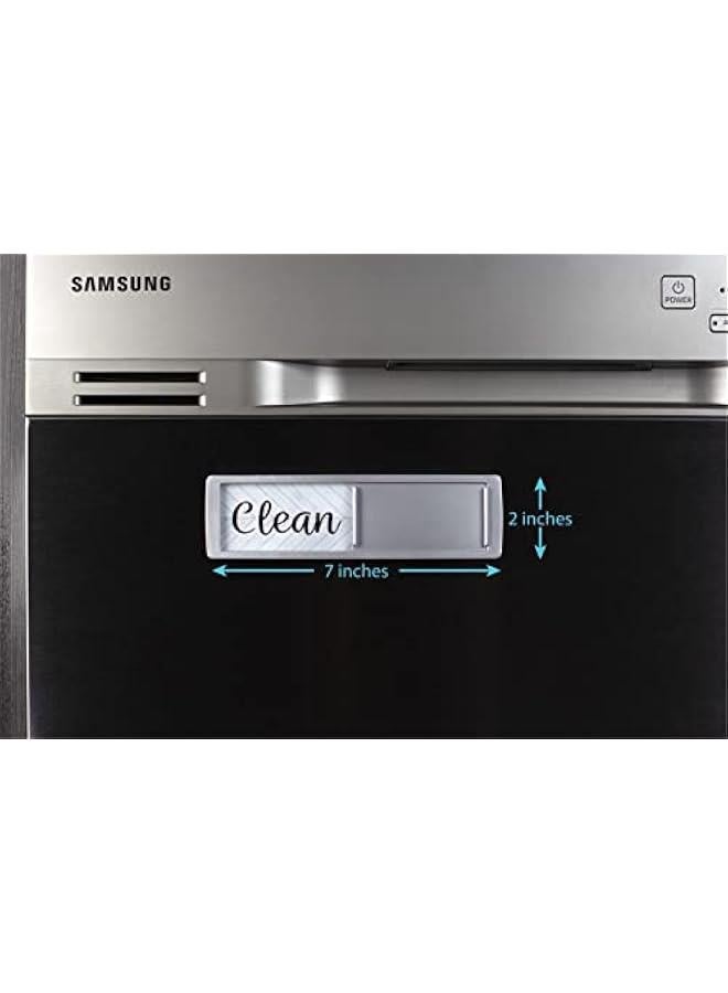 Dishwasher Magnet Clean Dirty Sign, Universal Strong Dirty Clean Dishwasher Magnet Indicator for Kitchen Organization, Slide Rustic Farmhouse Black and White Parquet  - Image 5