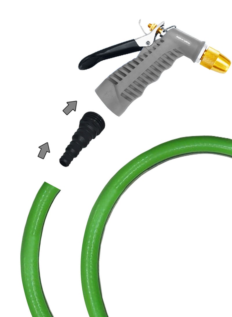 العايد مدفع رشاش ماء ضغط عالي ويمكن توصيلة مع خراطيم 1/2" - 3/4 -رصاصي من العايد - Image 2