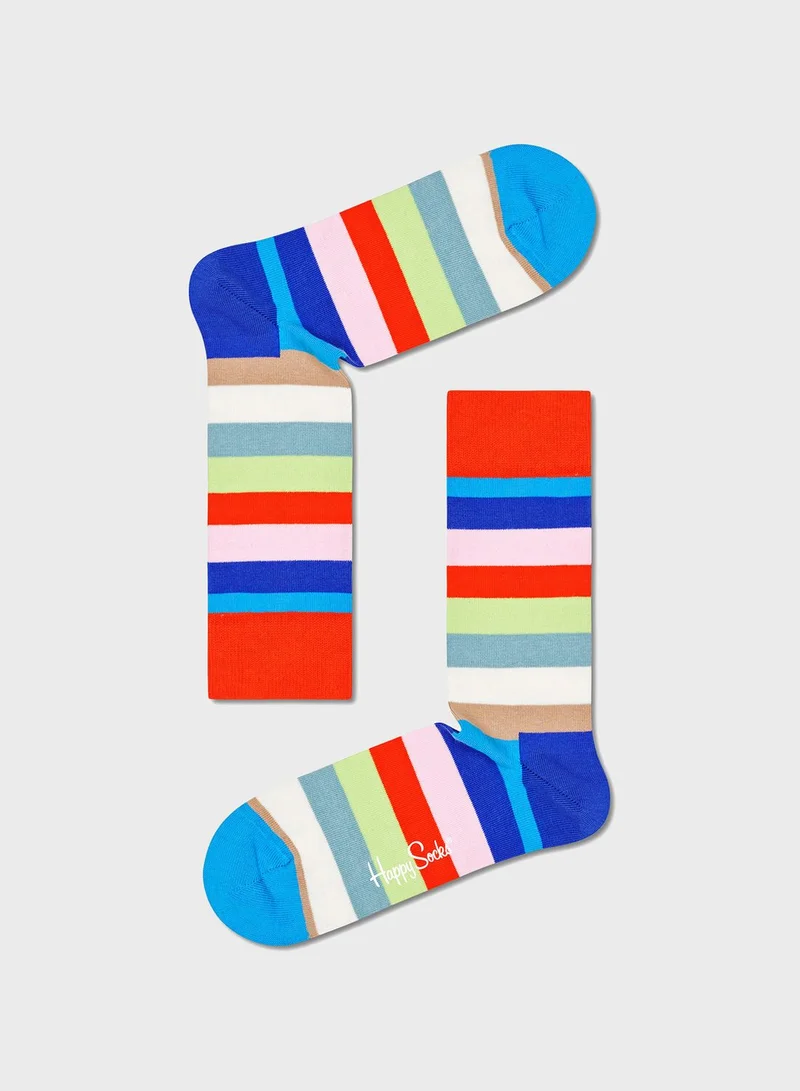 Happy Socks 2-Pack Embroidered Crew Sock