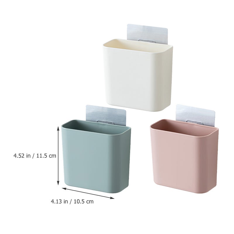 Wall Hang Bathroom Storage Box, No Drill Required, Perfect for Toothpaste and Toothbrushes - Image 2