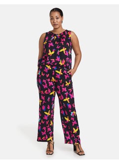 Palazzo trousers with a butterfly print, Carlotta