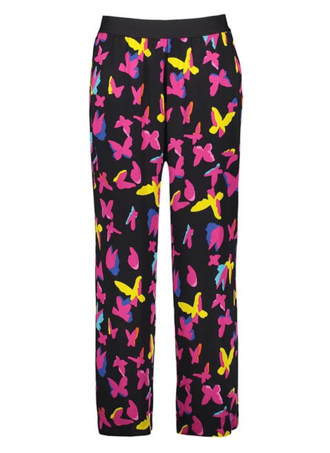 GERRY WEBER - Palazzo trousers with a butterfly print, Carlotta - Image 1