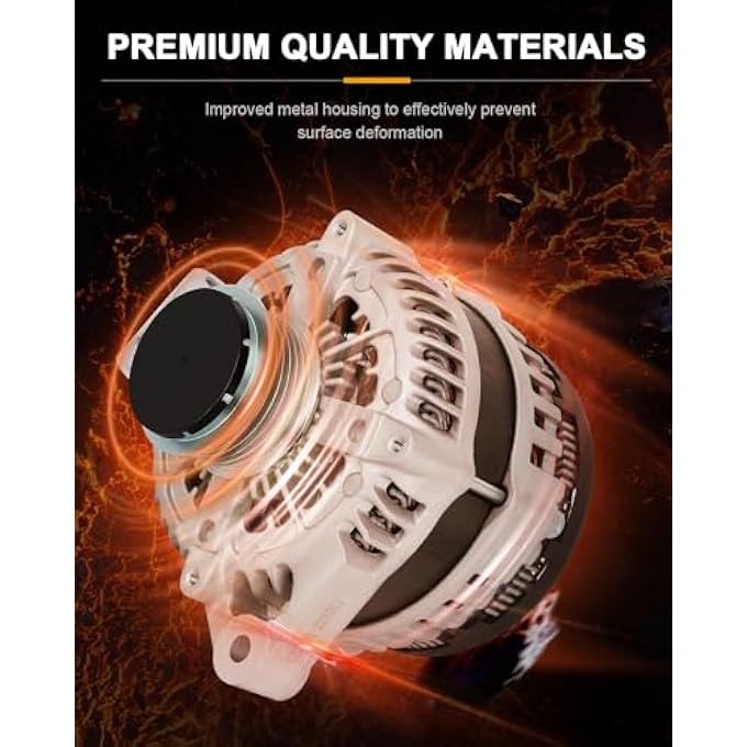 ROADFAR New Alternator Replacement for Buick for Enclave 2008-2016, for Chevrolet for Traverse 2009-2016, for GMC for Acadia 2007-2016, for Saturn for Outlook 2007-2010 - Image 2