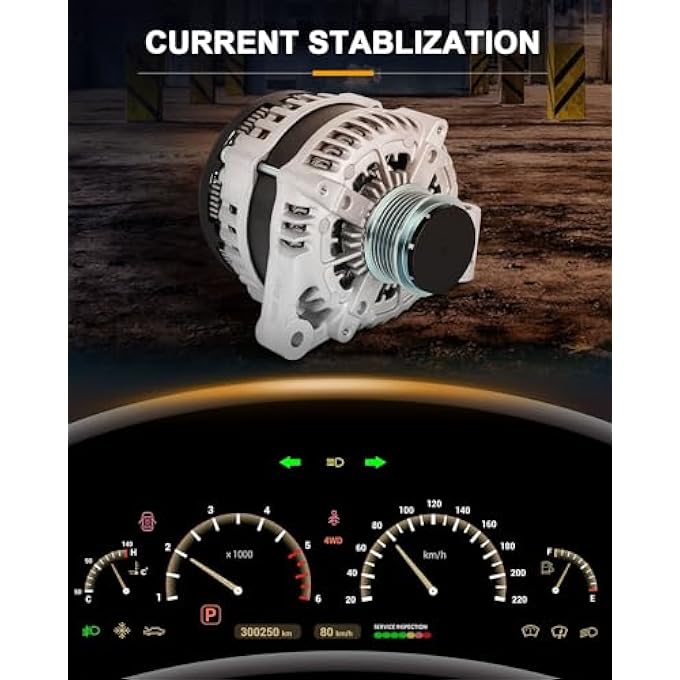 ROADFAR New Alternator Replacement for Buick for Enclave 2008-2016, for Chevrolet for Traverse 2009-2016, for GMC for Acadia 2007-2016, for Saturn for Outlook 2007-2010 - Image 3