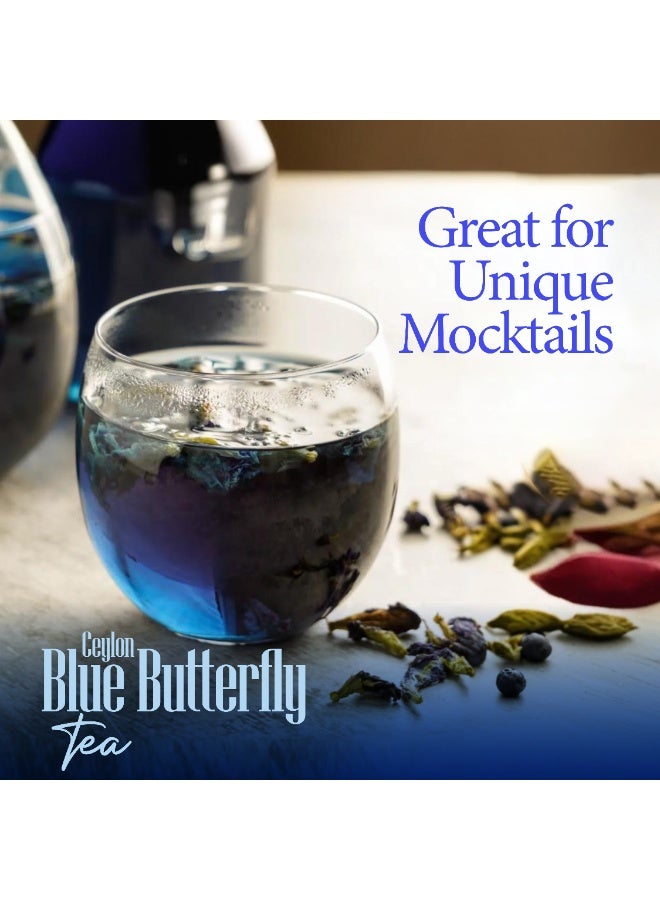 هيلز شاي زهرة البازلاء الزرقاء من هيلز، 40 غرام - شاي أعشاب طبيعي 100%، شاي البازلاء الزرقاء، يُنقع كشاي ساخن أو مثلج - Image 3