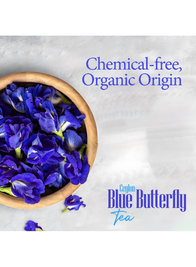 هيلز شاي زهرة البازلاء الزرقاء من هيلز، 40 غرام - شاي أعشاب طبيعي 100%، شاي البازلاء الزرقاء، يُنقع كشاي ساخن أو مثلج - Image 5