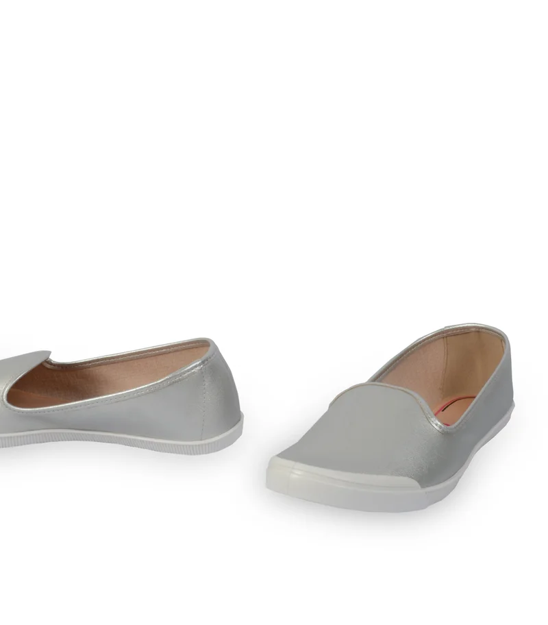 Moleca Silver Deomampo Slip Ons for Women | Best Price UAE