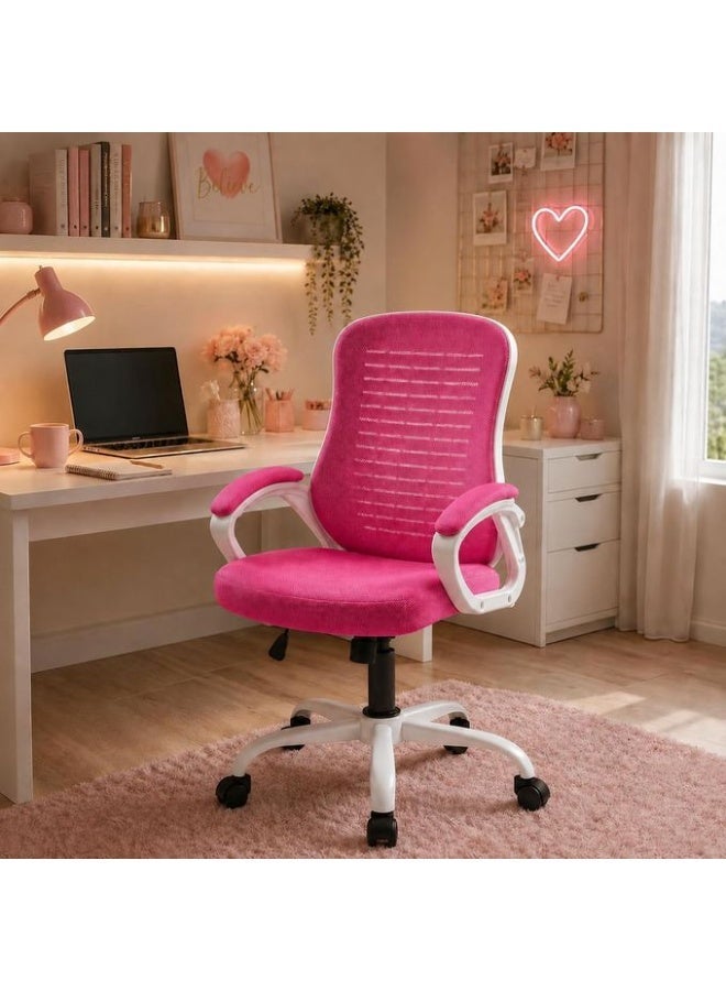 راما أوفيس فرنيتشر RAMA® Pink  Mesh Chair – B909 - Image 5