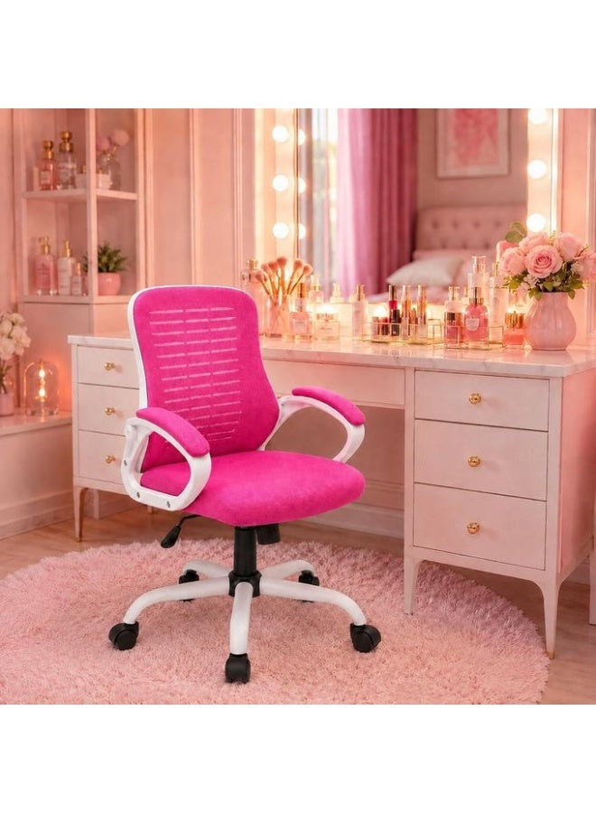 راما أوفيس فرنيتشر RAMA® Pink  Mesh Chair – B909 - Image 1