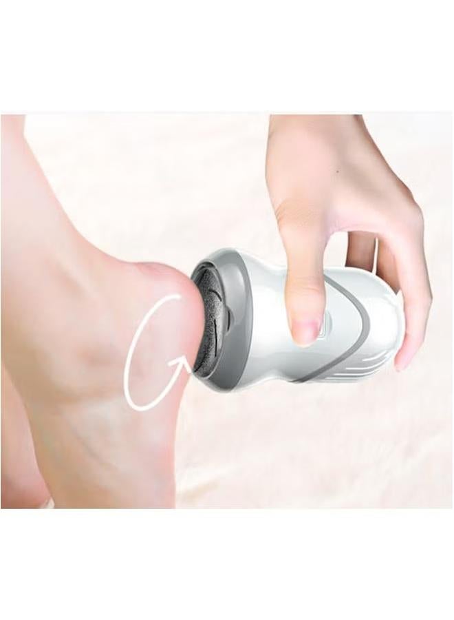 Generic Electric Foot Files Callus Remover Rechargeable Feet Pedicure With 3 Roller Heads 2 Speed for Removing Dead Skin and Calluses  - Image 1
