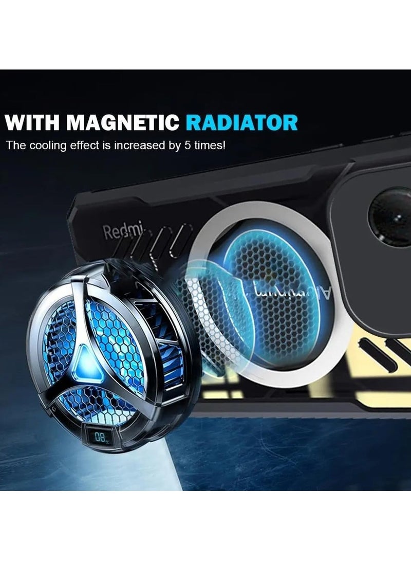 general Enclosure Compatible with Infinix Hot 40/Hot 40 Pro, Hole Dissipation Enclosure Hybrid Clear TPU Bumper Aluminium Cooling Cover - Image 2