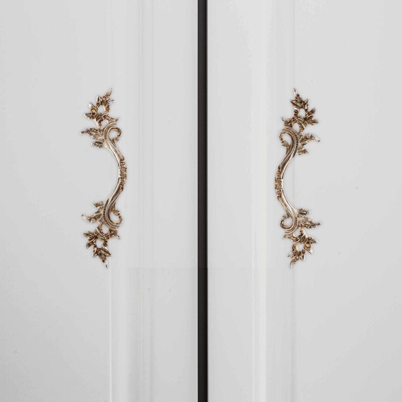 Antique Zinc Alloy Cabinet Handles Vintage Engraved Drawer Pulls European Style Furniture Hardware - Image 5