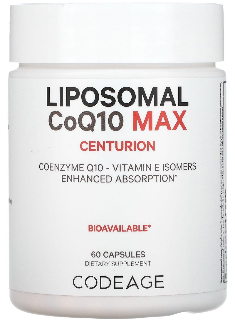 Codeage Liposomal CoQ10 Max, 60 Capsules