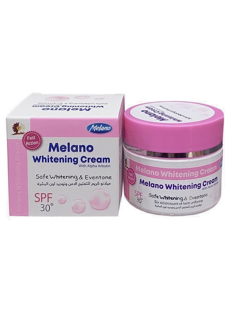 MELANO Whitening Cream With Alpha Arbutin For Safe Whitening And Eventone Skin - 50 g - Image 1