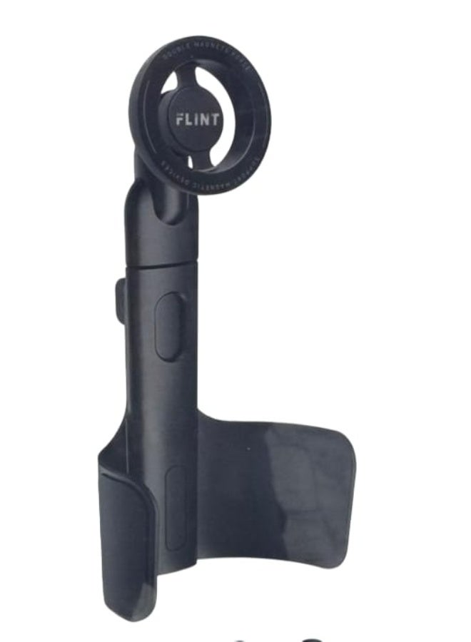 Flint FL-35 Magnetic Telescopic Cup & Phone Holder for Car – Metal Adjustable Bracket with Strong Magnetic Base