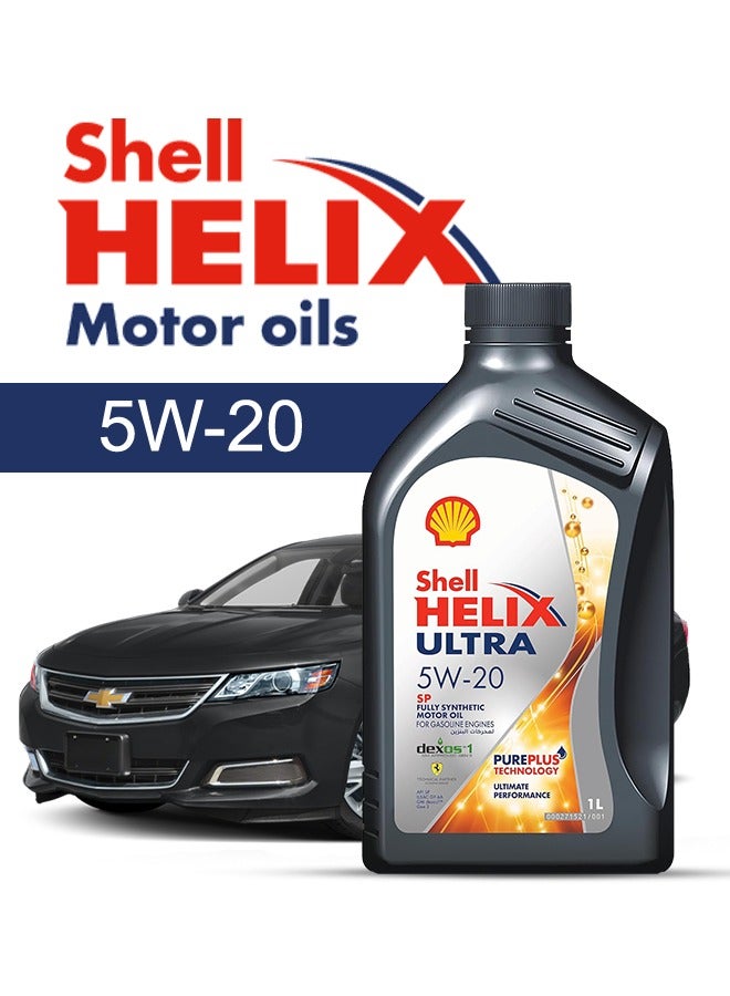 Shell Engine Oil – For Chevrolet Impala V6 2020 - 2013, 6 Liter,  5w20 Shell - With Engine Oil Filter -  2013 2014 2015 2016 2017 2018 2019 2020