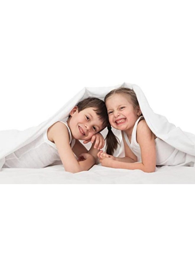 SEM B GRA - Flat BedSheet with 2 Pillow Covers 600 TC 100% Egyptian Cotton Bedsheet Comfortable & Durable Hotel Quality Sheet (Super King_110x110, White) - Image 5