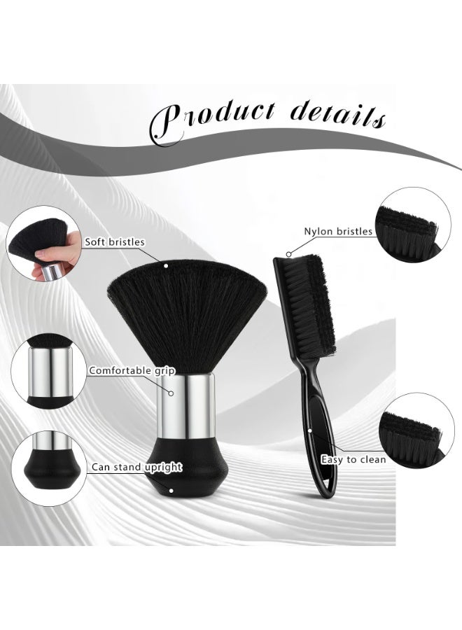 2 PCS Professional Barber Neck Duster Brush Set, Soft Hair Cleaning Brush, Salon Styling Accessories for Hair Cutting - Image 3