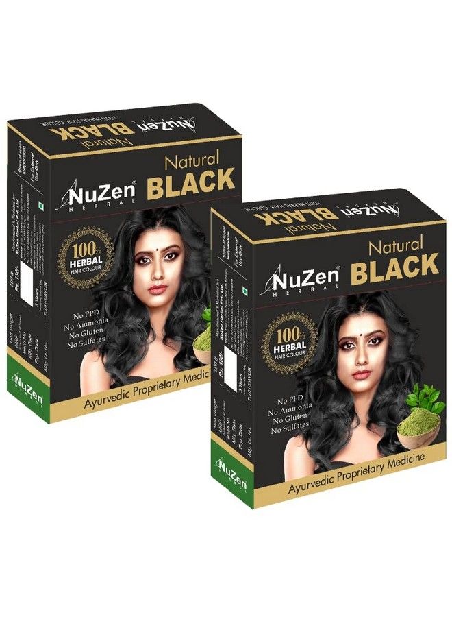 Nuzen Herbal Natural Black Henna 100Gms (Pack Of 2) - Image 3