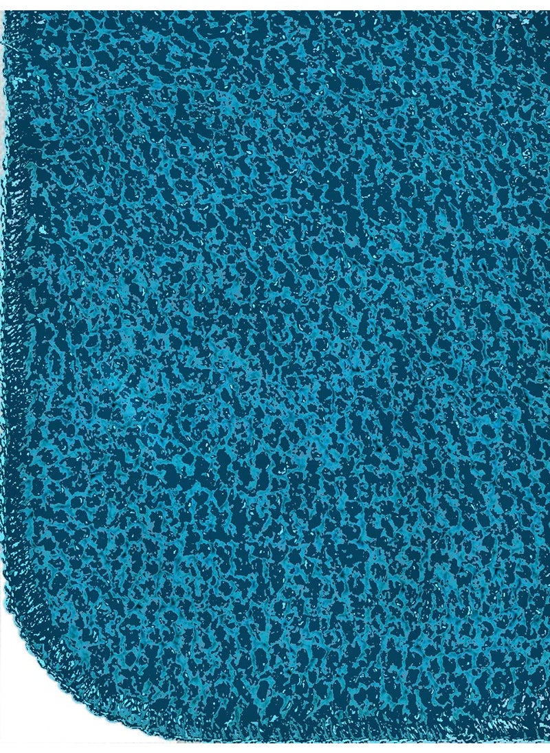 Banchmark Home Furnishings Banchmark Home Furnishings Solid Runner Floor Mat Sky Blue Polyester 40 x 120 cm 40 x 60 cm  - Image 4