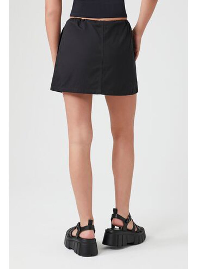 FOREVER 21 تنورة قصيرة برباط قابل للسحب - Image 4