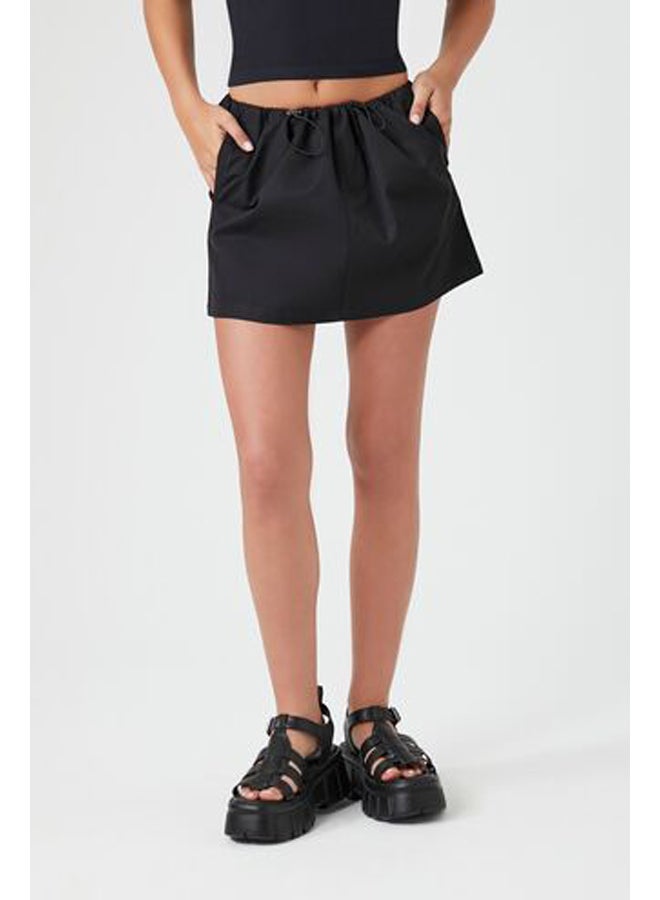 FOREVER 21 تنورة قصيرة برباط قابل للسحب - Image 2