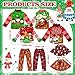 Newcotte 8 Pieces Christmas Accessories Clothes Doll Costume Santa Gingerbread Snowflake Christmas Tree Doll Clothes Holiday Outfits for Christmas Party DecorationsSnowflake - Image 4
