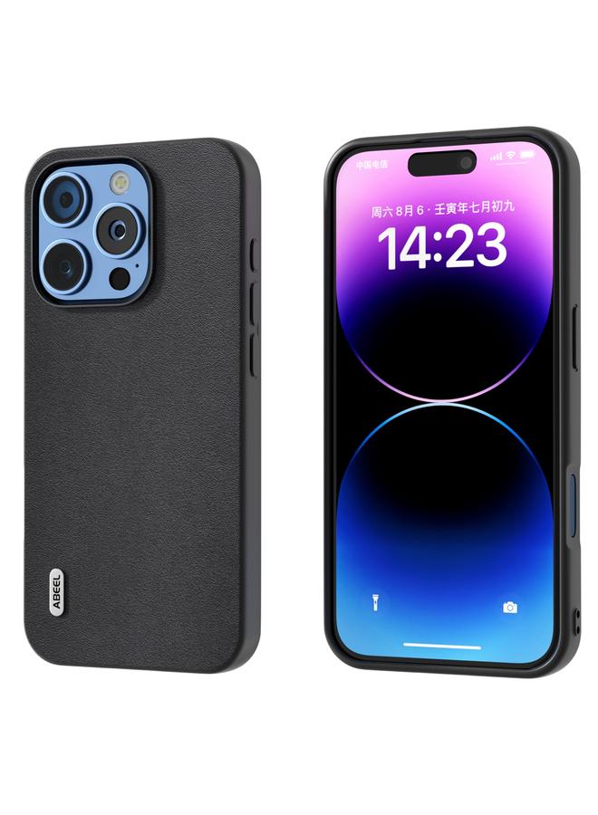 The Bros Case For iPhone 16 Pro Max ABEEL Genuine Leather Xiaoya Series Phone Case 