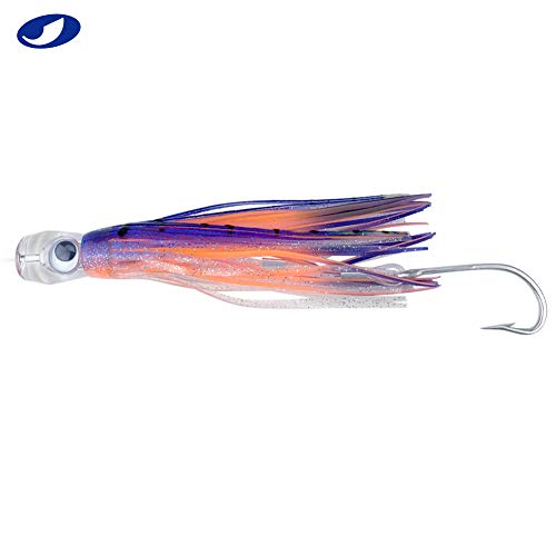 OCEAN CAT Trolling Lure Set of 6 6 inch Offshore Big Game Deep Sea Fishing Gear Mahi Trolling Lure for Marlin Tuna Mahi Dolphin Durado Wahoo Free Mesh Bag (6 in - Crystal Head - 6pcs) - Image 2