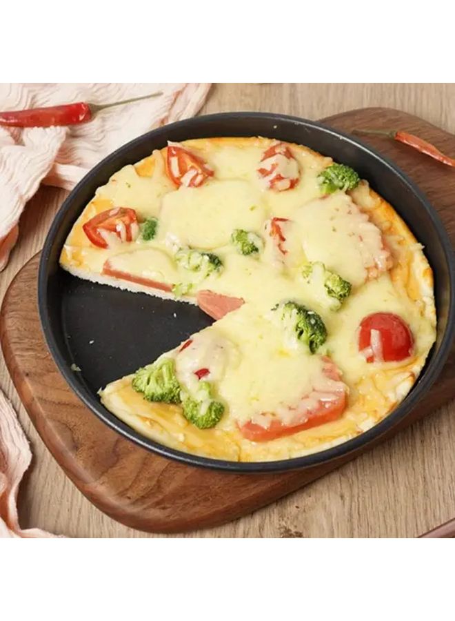 Three Piece Round Pizza Baking Mold Set With Handles Perforated Oven Tray For Crispy Crust - Image 3