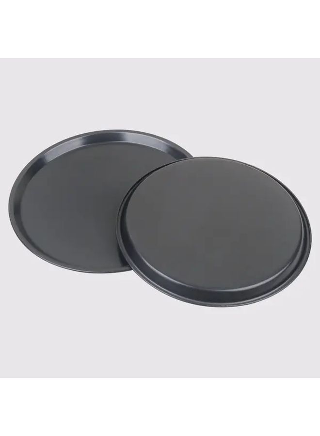 Three Piece Round Pizza Baking Mold Set With Handles Perforated Oven Tray For Crispy Crust - Image 4