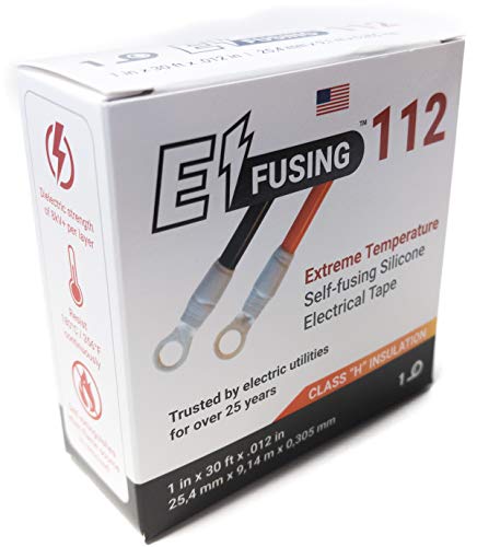 E/FUSING 112 - Flame Resistant High Temperature Self-fusing Silicone Electrical Insulation Tape 1 in x 30 ft - Image 2
