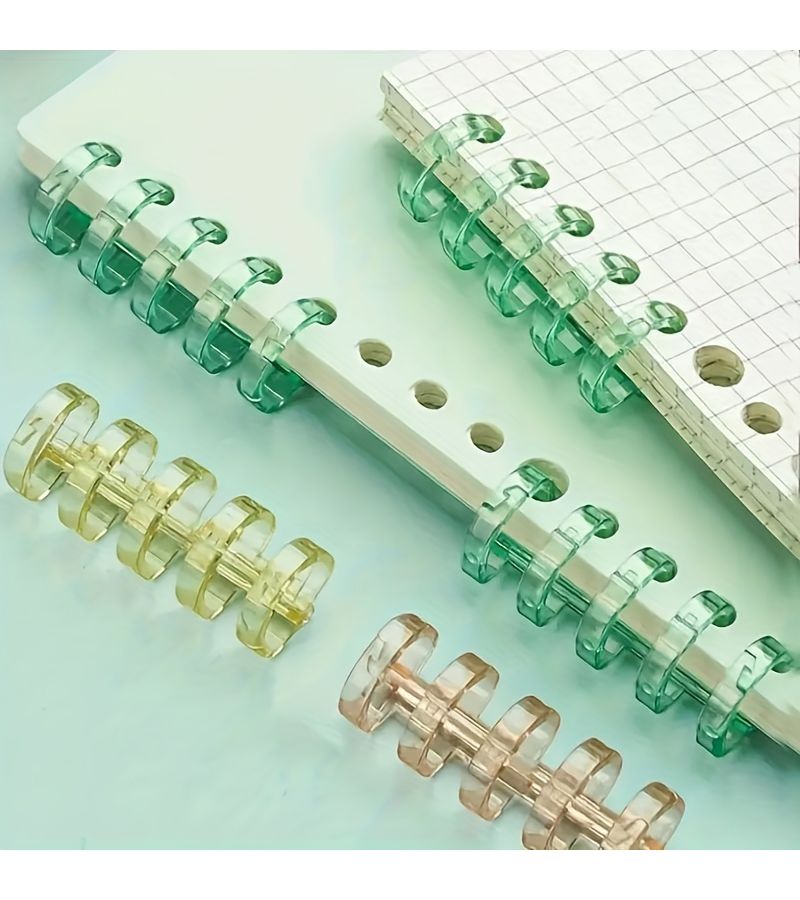 25 Pieces Black Loose Leaf Binder Ring Opening Ring Paper Clip Fixed Detachable Binding Clip Binding Ring - Image 4