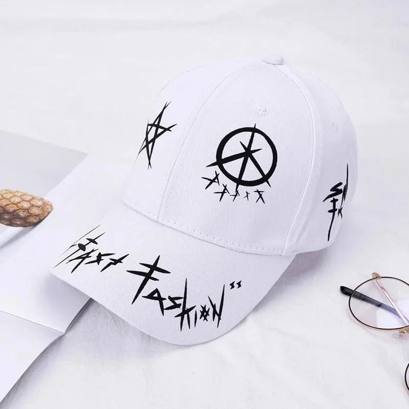 Valkyrie Trucker Hat Unisex Metal Buckle Adjustable Baseball Cap White