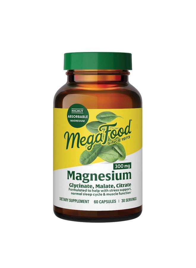 ميغافود ميجا فود مغنيسيوم ٣٠٠ ملغ - مزيج عالي الامتصاص من جليسينات المغنيسيوم، سترات، ومالات لدعم صحة القلب والأعصاب والاسترخاء - ٦٠ كبسولة (٣٠ حصة) - Image 1