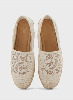 ELLA Lace Embroidered Espadrille  - Image 4