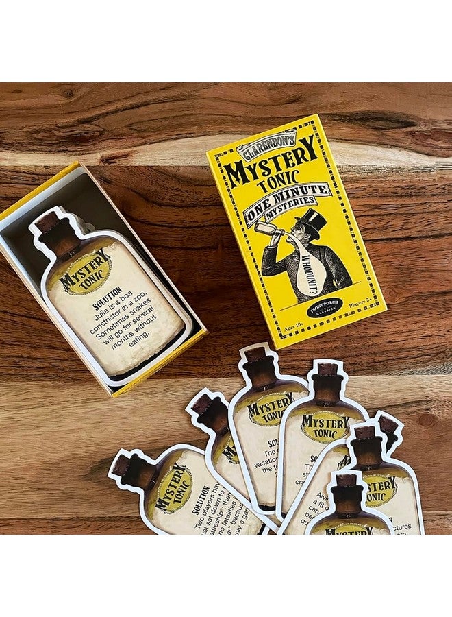 Front Porch Classics | Claredon's Mystery Tonic Vintage One Minute Mystery Card Game for 2 or More Players, Ages 10 and Up - Image 2