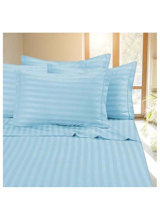 Hotel Collection HOTEL COLLECTION Stripe King Sky Blue Duvet Cover set with 2 Pillow Case 240x260 cm  - Image 2