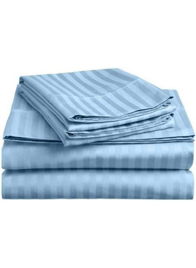 Hotel Collection HOTEL COLLECTION Stripe King Sky Blue Duvet Cover set with 2 Pillow Case 240x260 cm  - Image 4