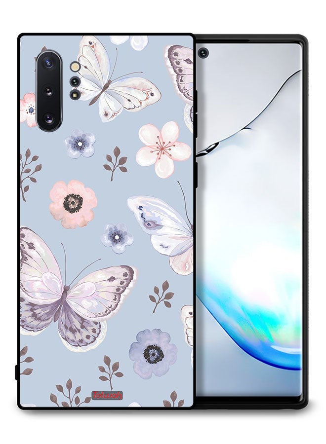 Tolwak Samsung Galaxy Note 10 Plus 5G Protective Case Cover Butterflies And Flowers - Image 1