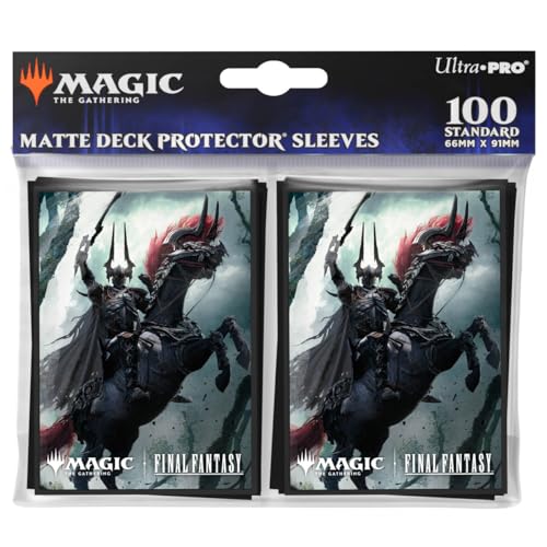 Ultra PRO Final Fantasy x Universes Beyond Summon Primal Odin 100ct Deck Protector Sleeves for Magic The Gathering Trading Card Accessories Collectible Card Game Gear Final Fantasy Collectibles - Image 1