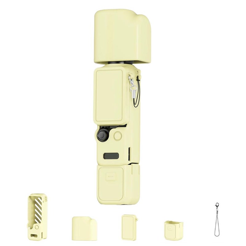 New product compatible with OSMO Pocket 4 pocket camera silicone protective case and DJI action camera shell accessories. - Image 5