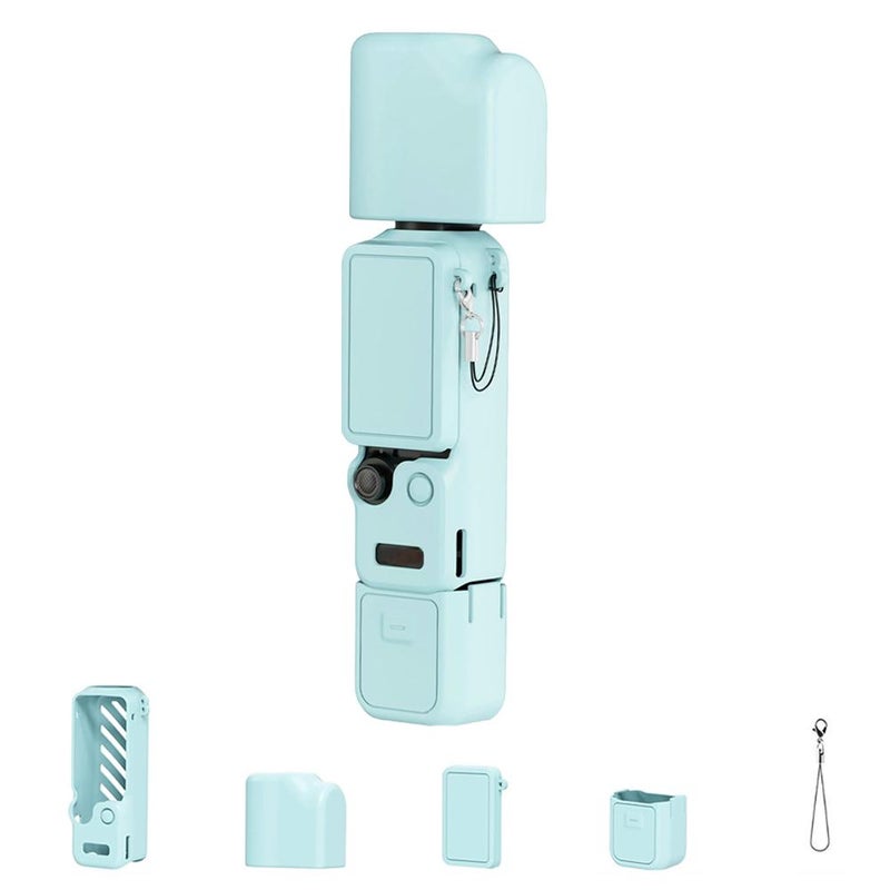 New product compatible with OSMO Pocket 4 pocket camera silicone protective case and DJI action camera shell accessories. - Image 3