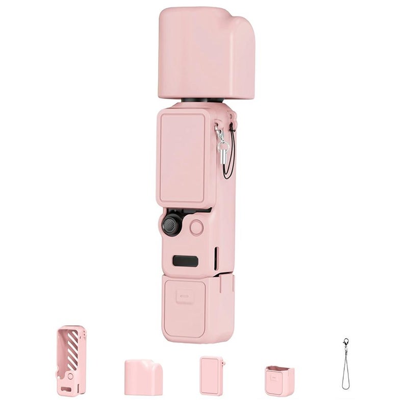 New product compatible with OSMO Pocket 4 pocket camera silicone protective case and DJI action camera shell accessories. - Image 4