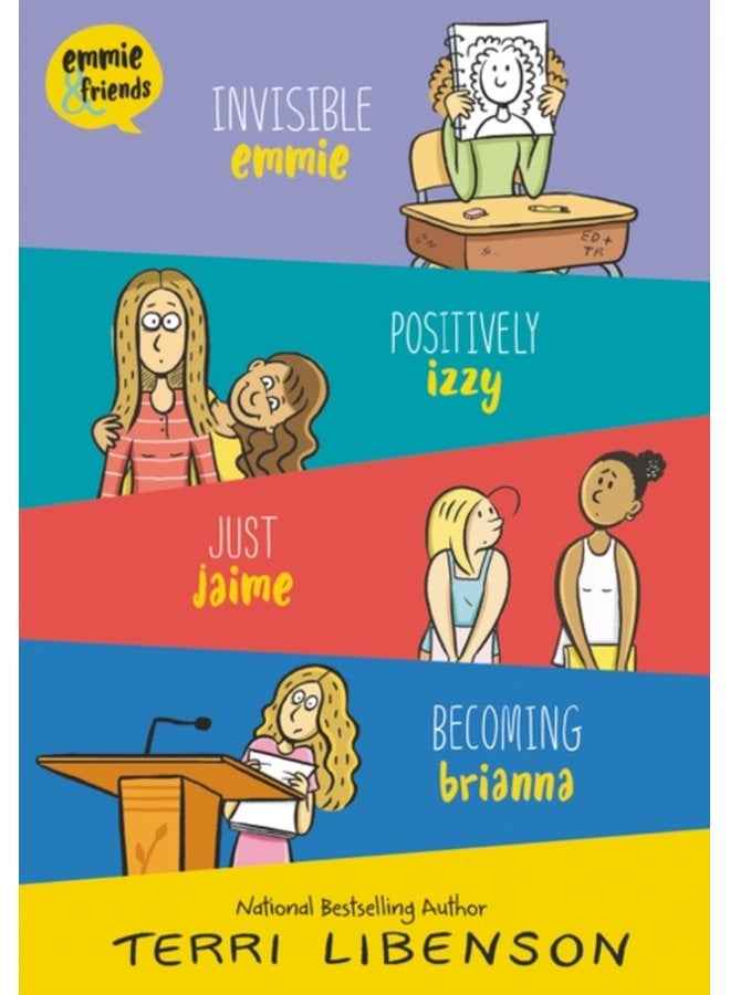 Emmie Friends 4 Book Box Set Invisible Emmie Positively Izzy Just Jaime Becoming Brianna - Paperback